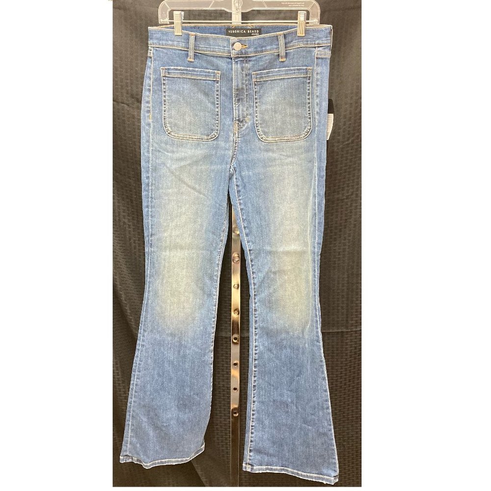 Veronica Beard Light Blue Denim Flare Jeans